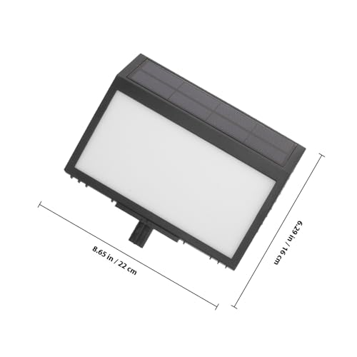 Plaque Numéro Maison Solaire Solution Éclairage Extérieur Noir