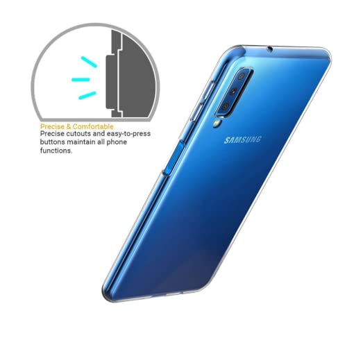 Image of Case Creation Brand - Mobile Cover for Samsung Galaxy A7 2018 (Soft & Flexible Back Case), Transparent