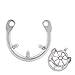 TERNENCE Men's Virginity Lock Belt Male Chastity Cock Cage Anti-Off Ring F002 (Cage Two Dowel pins Distance: 35mm / 1.38 Inches)