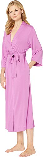 Image of Natori Shangri La Long Robe with Kimono Sleeves, Bathrobe for Women
