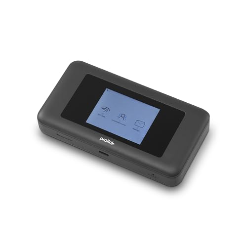 Prolink DL-7211 5G Wi-Fi 6 Mobile Router with SIM Slot Dual-Band Pocket Wi-Fi (2.4GHz/ 5GHz) Charcoal