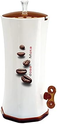 Snips Dosa Moka Espresso Coffee Grounds Plastic Dispensing Machine, White/ Brown