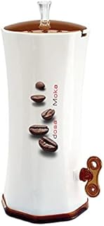 Snips Dosa Moka Espresso Coffee Grounds Plastic Dispensing Machine, White/ Brown