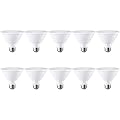TORCHSTAR 10-Pack PAR30 Short Neck LED Bulbs, Dimmable 11W Spotlight Bulb, 850 LM, 3000K Warm White, 70W Equivalent, E26 Base, Energy Star & UL Listed