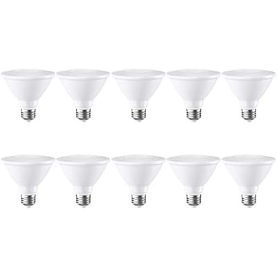 TORCHSTAR 10-Pack PAR30 Short Neck LED Bulbs, Dimmable 11W Spotlight Bulb, 850 LM, 3000K Warm White, 70W Equivalent, E26 Base, Energy Star & UL Listed