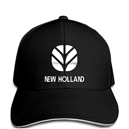 MOBSAN Classique Casquette de Baseball Casquette de Baseball pour Hommes New Holland Agricultural Machinery Company Black Graphic Casual Unisexe Sports Sun Hat...