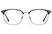 FEISEDY Blue Light Blocking Computer Eyeglasses Anti Blue Light Retro Semi Rimless Eyewear B2456
