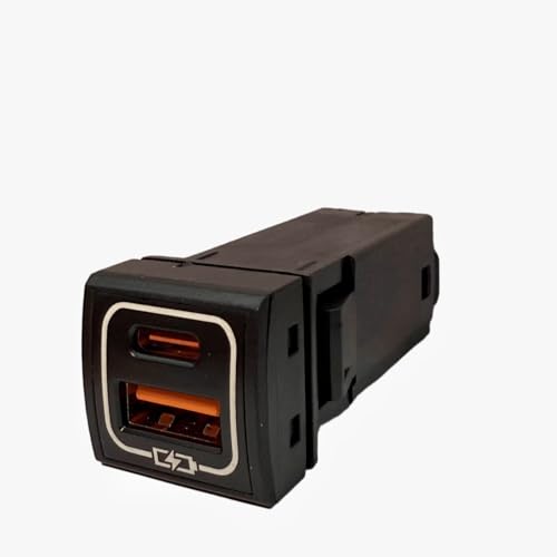 CHELINK}[d USB|[g J[`[W[ QC3.0 + PDԍQC3.0 fAg^Ԍnp2|[g[d ݓd X}z[d TOYOTAԂ̉ɑΉ (TCYF22x22mm)