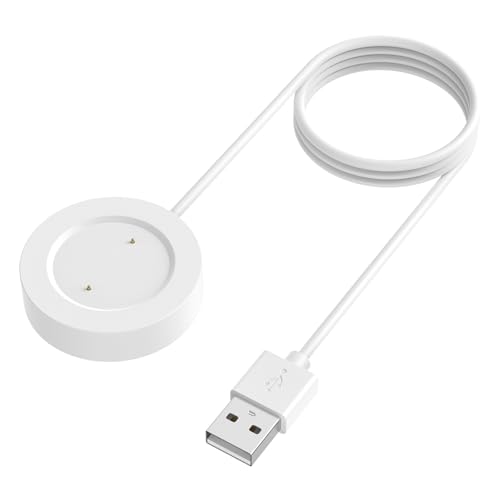 Cargador para Xiaomi Mi Watch/Xiaomi S1 Active/Color Sport, Cable de Carga USB Repuesto para Reloj Inteligente Accesorios(Blanco)