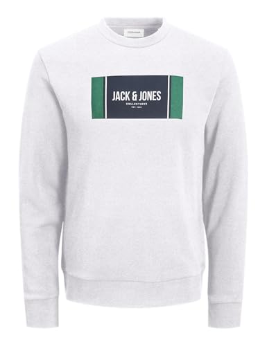 JACK & JONES Jjhayato Sweat Crew Neck BTS, bia?y melan?, L