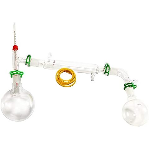 Dinglab,500ml Chemistry Lab Glassware Kit,Glass Distilling,Distillation Apparatus,24/40 Cover