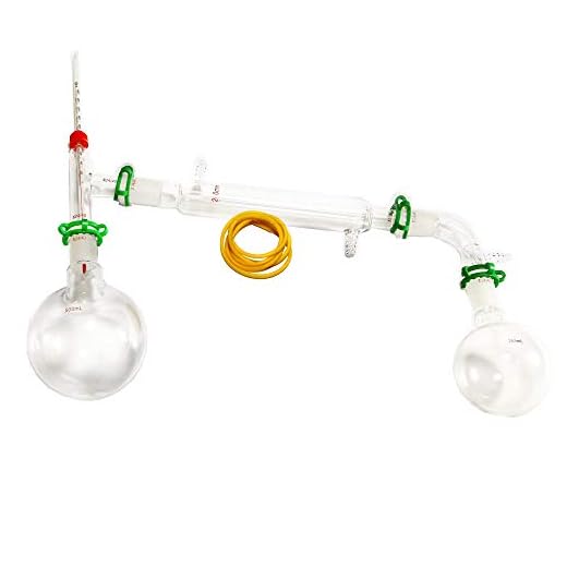 Dinglab,500ml Chemistry Lab Glassware Kit,Glass Distilling,Distillation Apparatus,24/40