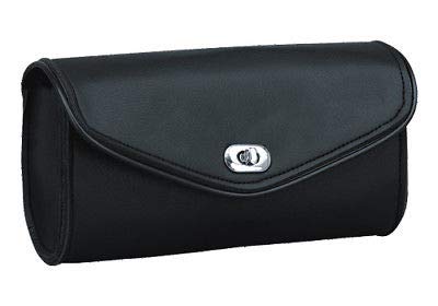 Bolsa para parabrisas de manillar de motocicleta IKLeather en PVC liso 10" miniatura 1