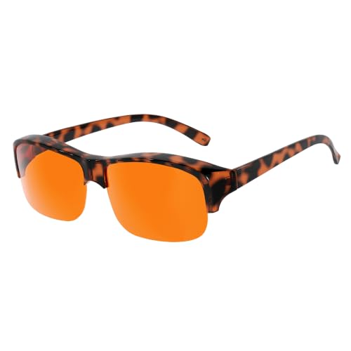 Image of Eyekepper 100% Anti-Blue Light Blocking Fitover Glasses Wear Over Computer Glasses With Amber Lens
