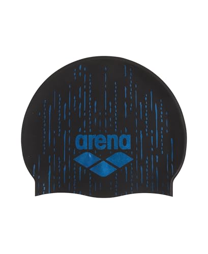 Image of Arena Unisex Shine Silicone Swim Cap for Women and Men Fitness Swimmers Intensive Training Durable Soft Elastic Bathing Cap