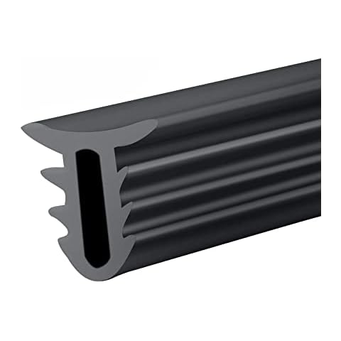 Interior Car Dashboard Seal Strip 1.6M Black U Type Rubber seal Windscreen Strip For Car Dashboard Windshield Soundproof Dust Proof Anti- Noise Windscreen Trim Cover