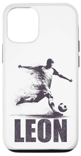 Leon Fußball Junge Personalisierter Vorname Leon Hülle für iPhone 12/12 Pro