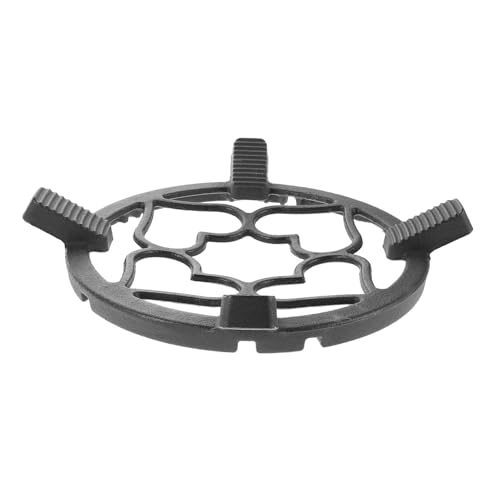 SHINEOFI Support pour Wok en Fonte Pare-Vent Antidérapant Anneau Cœur pour Cuisinière à Gaz Support Stable pour Casseroles à Lait Accessoire la Cuisine Résistant Haute Température