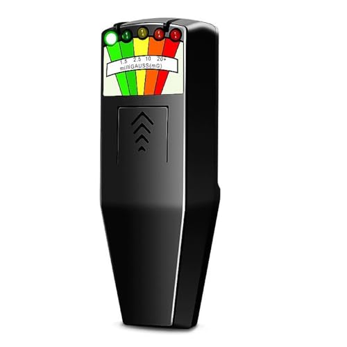 RNPKZ K2 EMF - Rilevatore di radiazioni elettromagnetiche palmare, 5 LED Ghost Hunting Detector 50Hz - 20.000Hz per ufficio, casa, caccia fantasmi