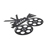 ULTECHNOVO Wandkunst Für Kinosäle Mit Filmrollen Dekoration Für Heimkinos Schilder Für Kinosäle Vintage-kino-dekor Filmstreifen-wandschild Zubehör Für Party-dekorationen Mit Filmthemen