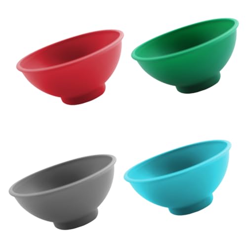 COLLBATH 4 Pcs Mini Seasoning Bowl Mixing Bowls Plate Condiment Bowls Seasoning Dipping Bowls Candy Fruits Bowls Nut Tray Appetizer Serving Tray DIY Crafts Bowl Dip Dishes