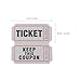 Alipis Numbered Raffle Tickets 100 Pack Grey Party Game Tickets for Events Carnivals Fundraisers and Holiday Drawings