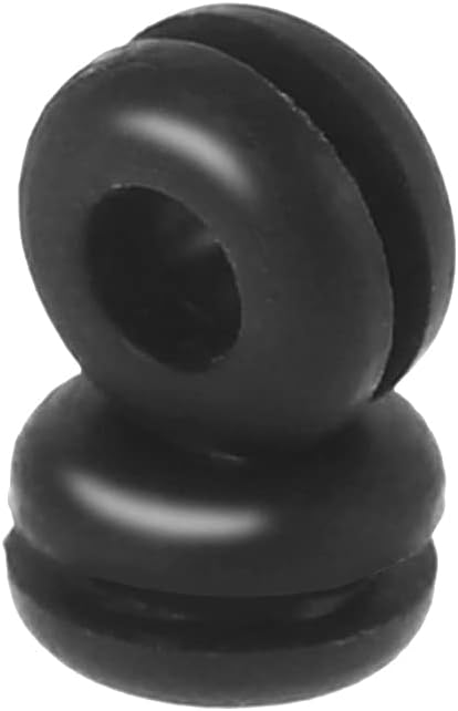 4pcs Bedplate Grommets Black Rubber Compatible with SME- 3009 3012 SME- 3009 3012 Base Plate Grommets