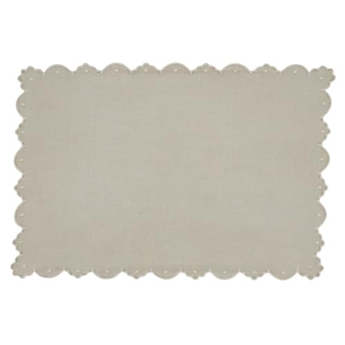 Set de table en lin SARO lavable pour protéger la table sans nappe - 2