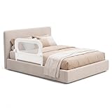 GRANDES ADAPTABILITÉ : Disponible en 80/120/150/180/200 cm, notre barrière de lit rabattable s'adaptent à différents lits, du lit simple au grand lit double, assurant sécurité du sommeil tout au long de la croissance de l'enfant. Elle propose 3 niveaux (6/14/21,5 cm) afin de s'adapter à votre matelas de 10 à 28 cm d'épaisseur.
