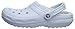 Crocs unisex adult Classic Lined | Warm and Fuzzy Slippers Clog, Mineral Blue/Mineral Blue, 8 Women 6 Men US