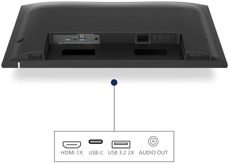 PHILIPS 24E1N1300AE Monitor 24 Pulgadas 120Hz Panel IPS, 4ms GtG, Altavoces, Altura Ajustable, (1920×1080 HDMI 1x 1.4 USB Hub) Negro 5