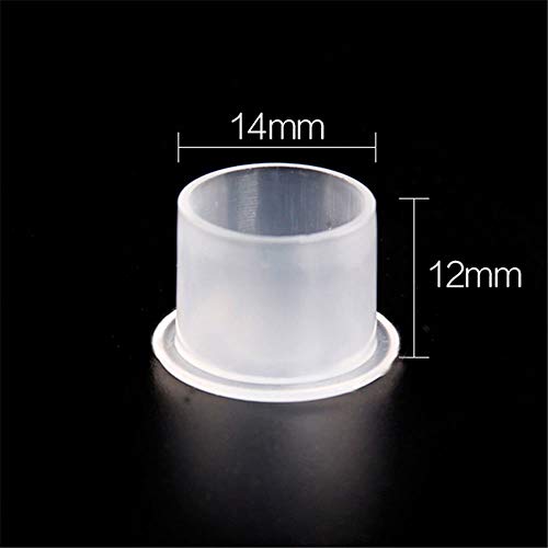 Tattoo Ink Cups 300PCS 14mm Medium Disposable Tattoo Pigment Caps with Base Plastic for Tattooing Tattoo MachineTattoo Supplies Tattoo Needles Tattoo Kits
