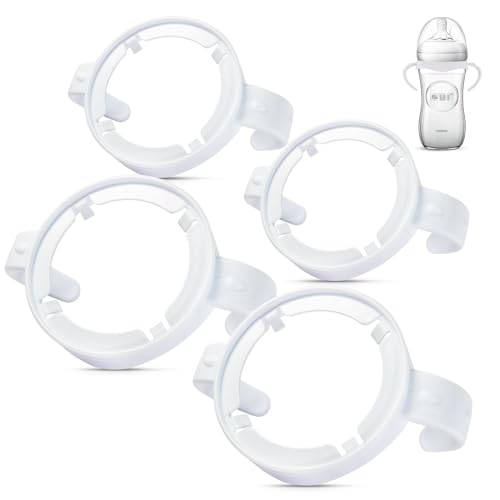 Image of Baby Bottle Handles for Philips Avent Natural Baby Bottles, Compatible Avent Bottle Holder, 4 Count