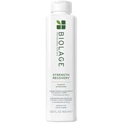Biolage Strength Recovery Shampoo, Moisturising And Repairing, 400ml | Repairing Shampoo, Moisturising Care, With Squalane, Enriched Proteins, For Damaged Hair, Recovers Strength