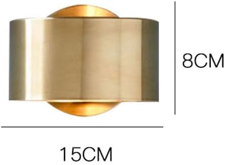Modern E27 Wall Sconces Gold Up and Down Wall Mount Light Gold Bedside Interior Wall Lights Durable Minimalist Hallway Basement Lamp for Indoor Living Room Bedroom Stairway