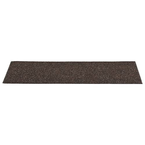 Alfombrilla antideslizante para escaleras de madera en tono marrón oscuro de alta resistencia textil 5
