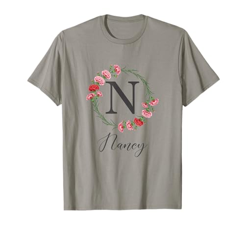 Photo de Floral Nancy Nom Fleurs Nom Personnalisé Nancy T-Shirt