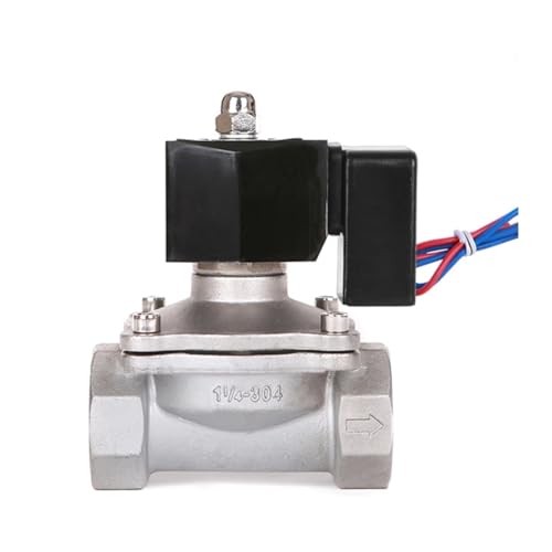 Válvula solenoide de acero inoxidable normalmente cerrada de 3/4 pulgadas DC12V 6