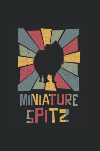  miniature spitz: Ruled Notebook cane Diario Idea regalo Spitz in miniatura
