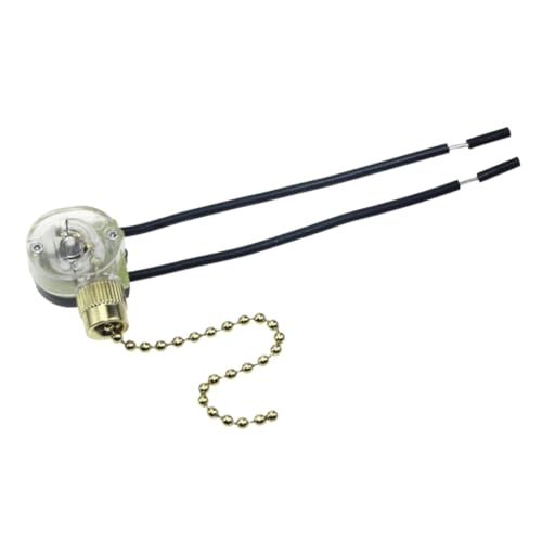 Holibanna Interruptor de Cuerda Translucido para Ventilador Control Manual de Líneas Diseño Creativo y Ligero para Uso Casa