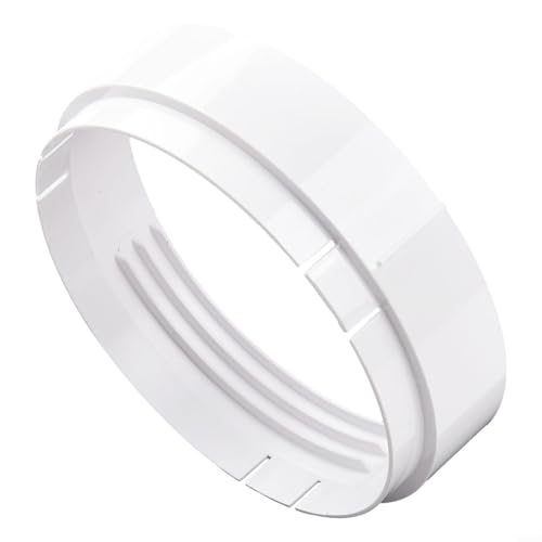 Drhomeam Klimaanlage Adapter Kupplung Adapter Abluftschlauch Anschluss 15 cm A/C Einheit Rohrverbinder für Klimaanlage Auspuffanschluss (Weiß, 1...