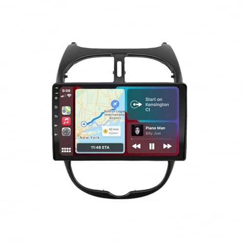 Radio para Peugeot 206 con Carplay para revivir su coche con navegación GPS