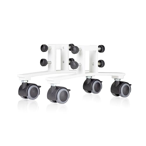 Könighaus Rollenstandfüße - 2 Metallstandfüße mit Rollen...