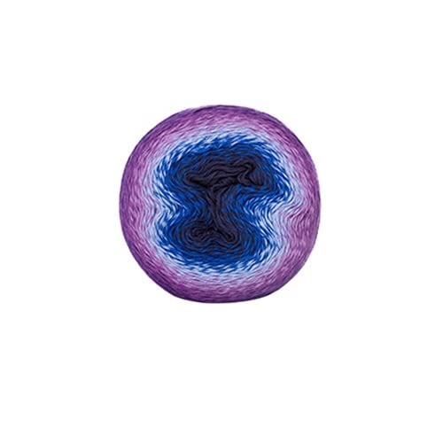 HXSCOO Nouveau Fil De Gâteau en Coton Acrylique Élégant 220g Arc-en-Ciel Soft 220g for Tricoter Fantaisie Baby Crochet Fil Z4857 (Color : Blueberry) Cover