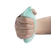 وسادة تقلص اليد NYOrtho 6" x 3" - قبضة راحة اليد مكونة من قطعة واحدة للتعافي من السكتات الدماغية ودعم العظام - خالية من اللاتكس، للتحكم في الرائحة، مقاومة للعرق، واقي راحة اليد قابل للغسل في الغسالة مع حزام مرن