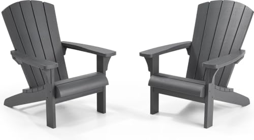 Keter Fauteuil de Jardin Adirondack - Lot de 2 - Anthracite