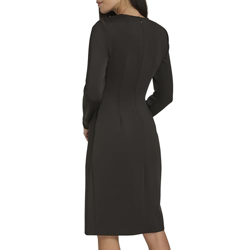 Calvin Klein Women's Zipper Scuba Sheath Dress4