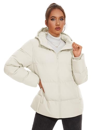 YUCOLEN Womens Down Puffer Jacket Winter Warm Hooded Coats for Women Quilted Lightweight Zip Up Snow Coats3