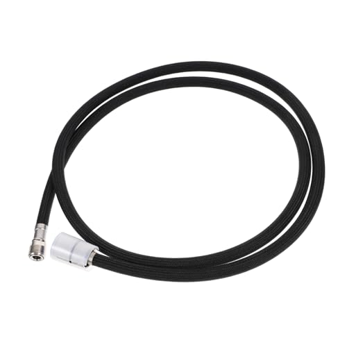TOYANDONA Tubo Flexible de Nylon Negro de Grifo Resistente Alta Presión Manguera de Repuesto para Fregadero y Lavacabezas Domésticos