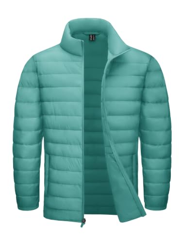 TACVASEN Men's Lightweight Puffer Jacket Winter Quilted Puffy Jackets Warm Water-Resistant Windproof Insulated Coats